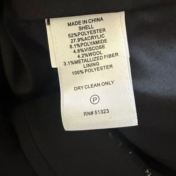 1. State Women Black Gold Tweed Boucle Casual Shorts Plus Size 22W Festive - Picture 4 of 8